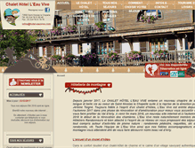 Tablet Screenshot of hotel-eauvive.com
